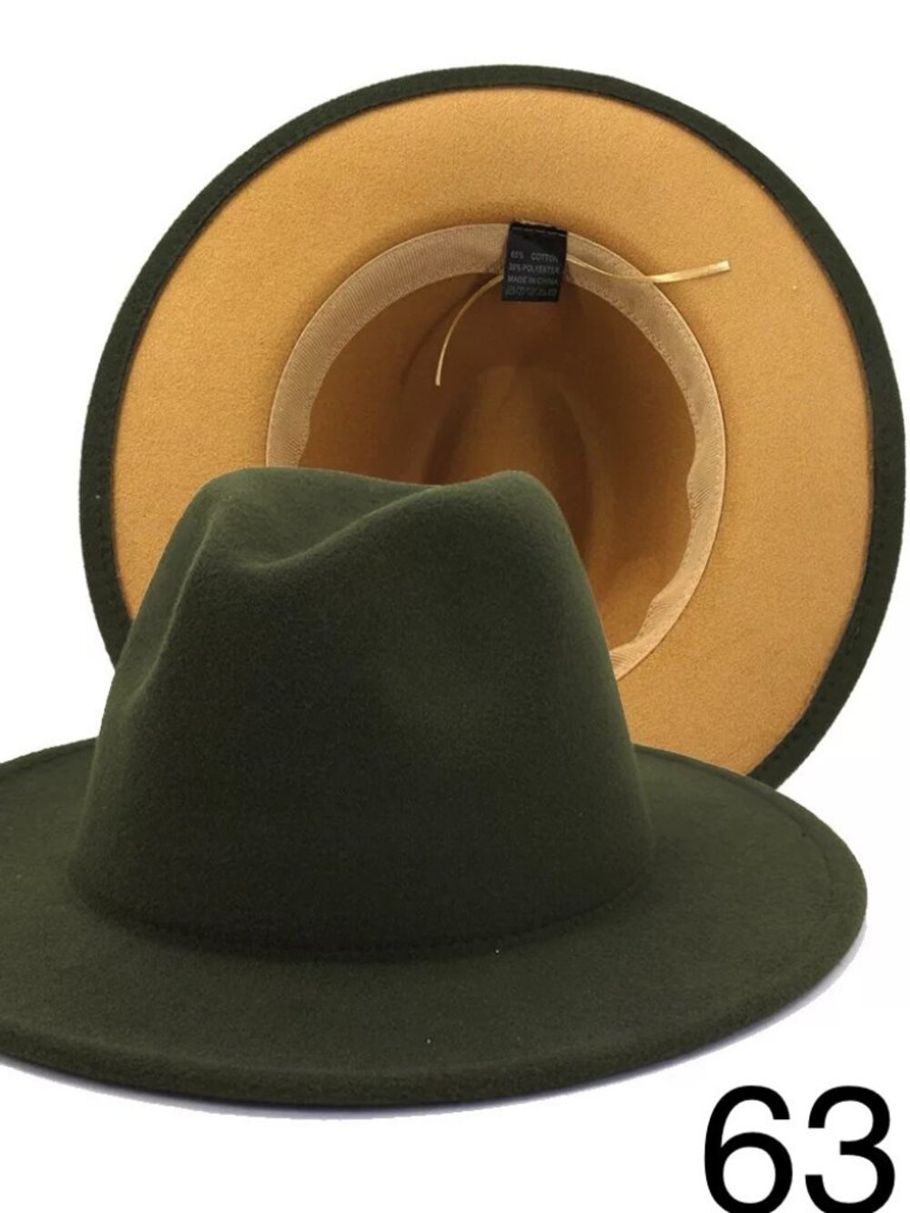 Vegan Fedora Vegan Firm Wide Brim Tan Cream Red Vegan Wool Hat